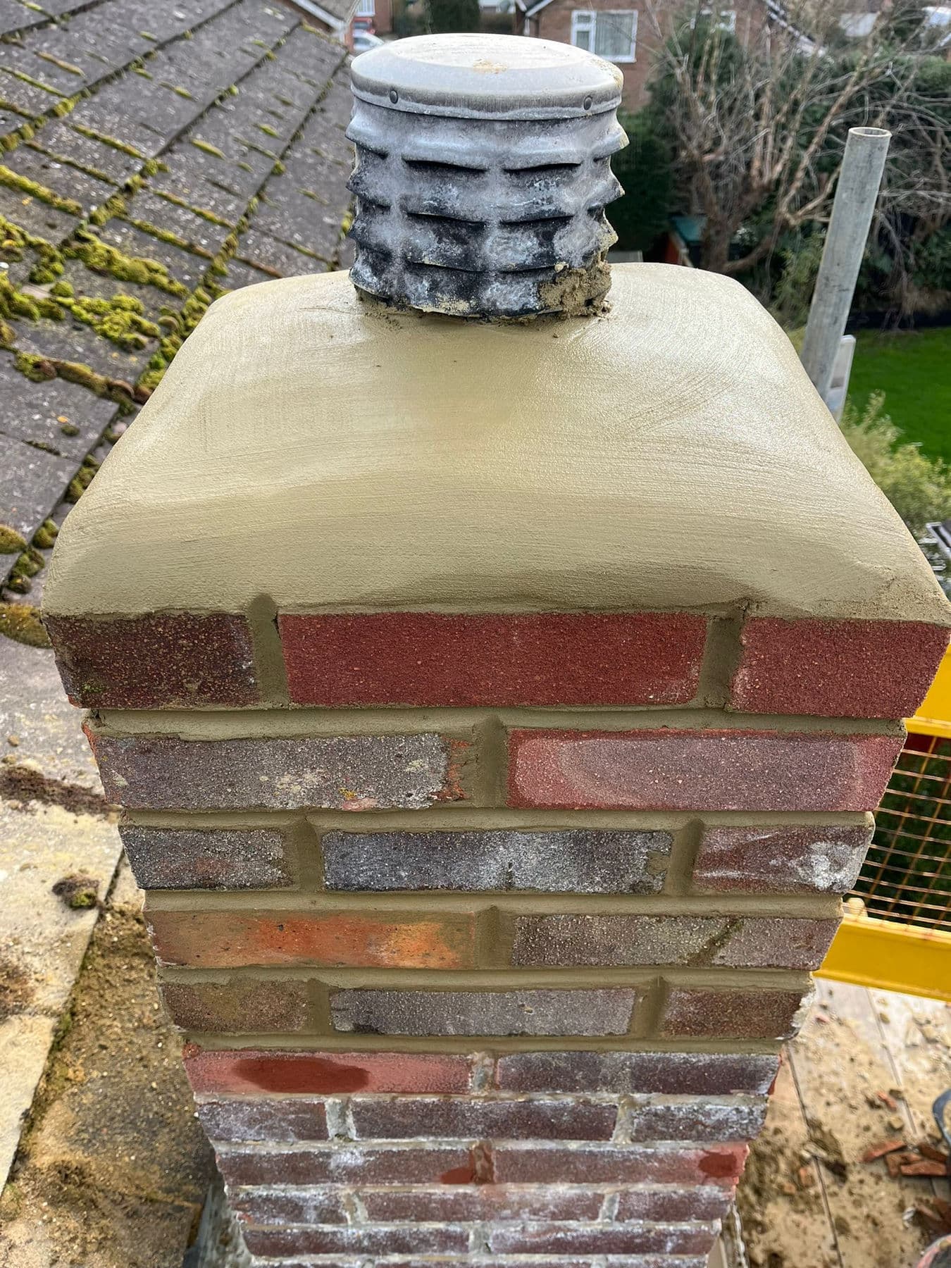 Chimney repointed with cowl fitted